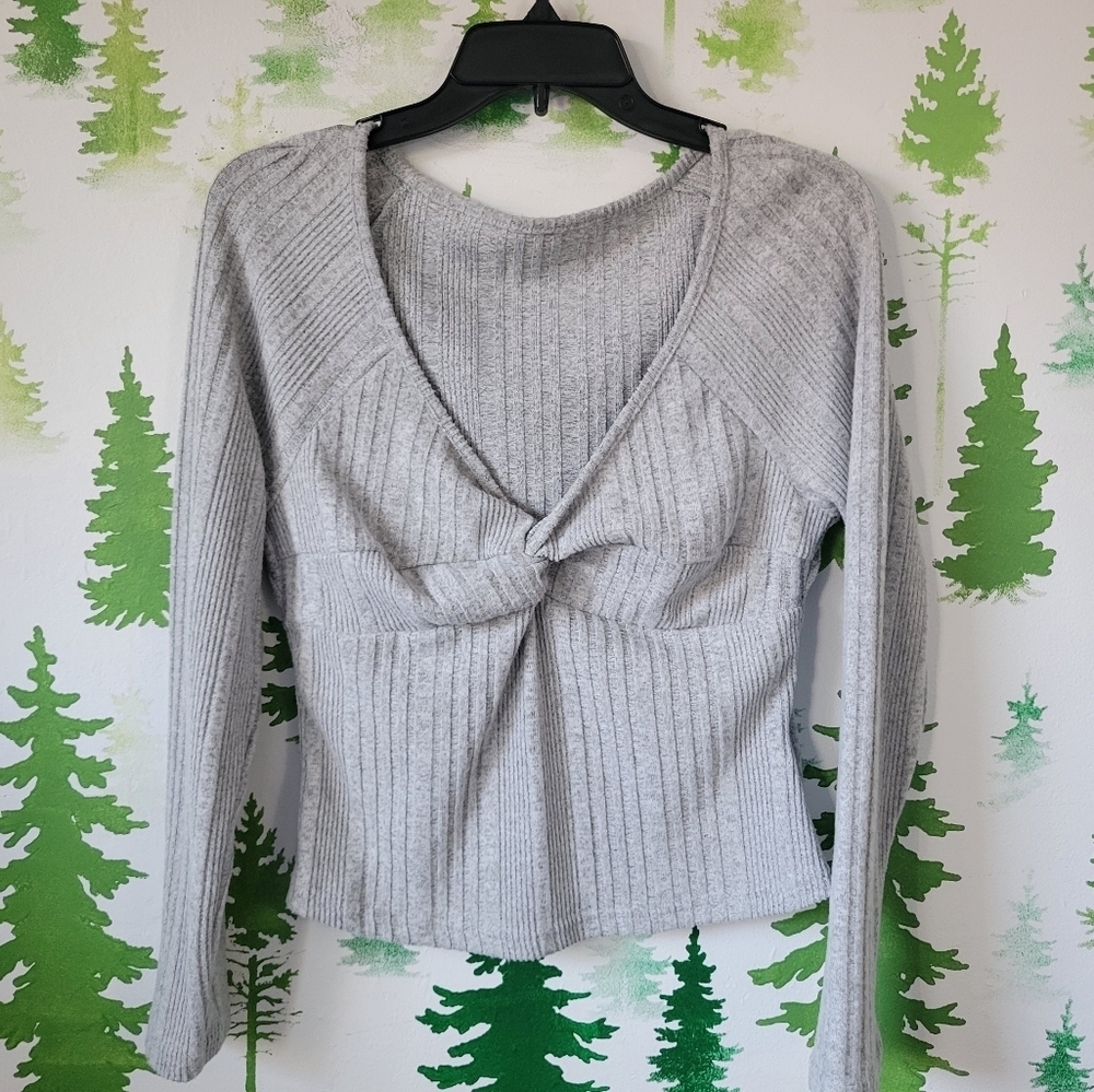 Shein Twist V-neckline Sweater.